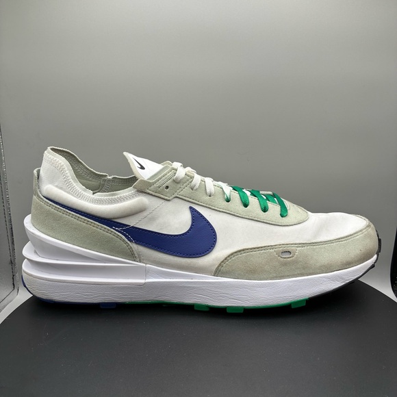 Nike Waffle One SE Men’s 15 White Deep Royal Blue Athletic Sneakers FB9202-100 - Picture 1 of 10